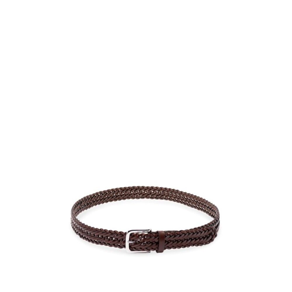 Anderson's Men Leather Woven Belt